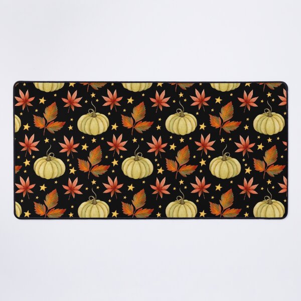 Item preview, Celestial Dark Cottagecore Sage Pumpkin Autumn Leaf Star Pattern designed and sold by FestivityFinds.