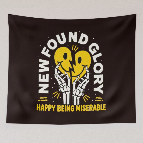 Item preview, New Found Glory Happy Being Miserable Broken Smiley designed and sold by HEEIKA-ART.