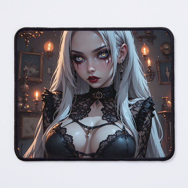 Item preview, Hot Halloween Anime Babe Goth Mommy Waifu Woman designed and sold by Your New Fixation.