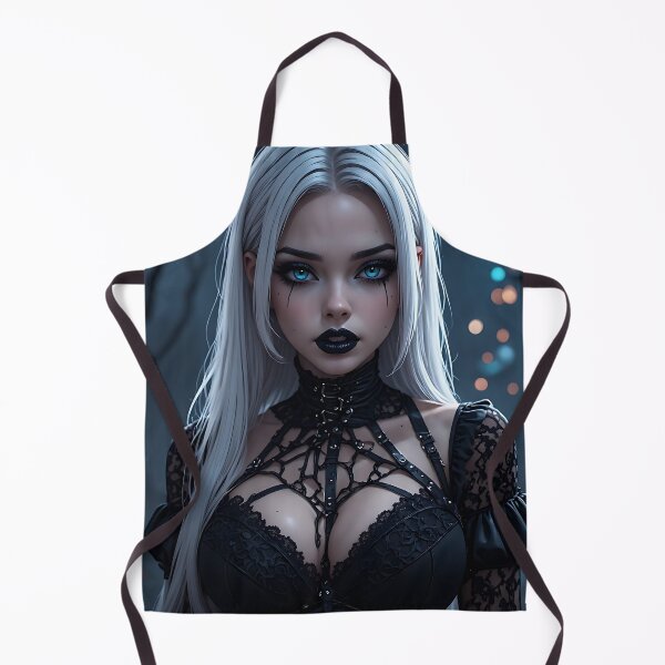 Item preview, Hot Halloween Anime Babe Goth Mommy Waifu Woman designed and sold by Your New Fixation.