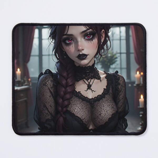 Item preview, Hot Halloween Anime Babe Goth Mommy Waifu Woman designed and sold by Your New Fixation.