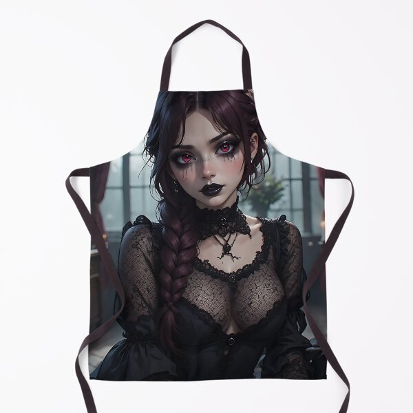 Item preview, Hot Halloween Anime Babe Goth Mommy Waifu Woman designed and sold by Your New Fixation.