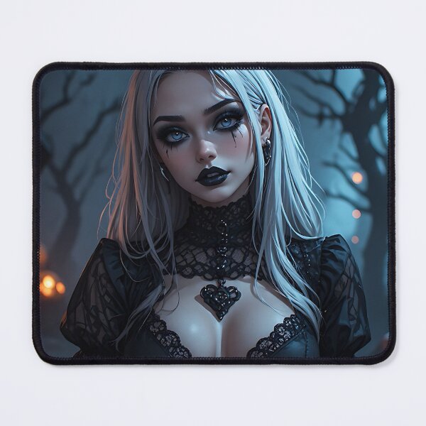 Item preview, Hot Halloween Anime Babe Goth Mommy Waifu Woman designed and sold by Your New Fixation.