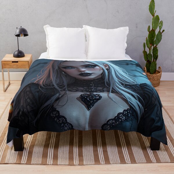 Item preview, Hot Halloween Anime Babe Goth Mommy Waifu Woman designed and sold by Your New Fixation.