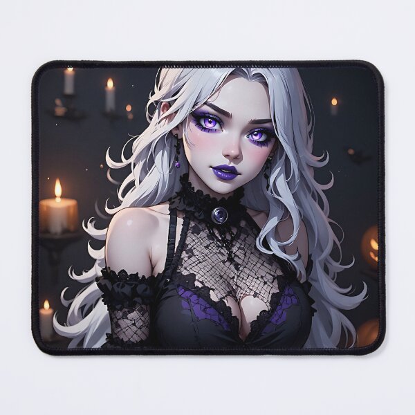 Item preview, Hot Halloween Anime Babe Goth Mommy Waifu Woman designed and sold by Your New Fixation.