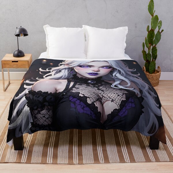 Item preview, Hot Halloween Anime Babe Goth Mommy Waifu Woman designed and sold by Your New Fixation.