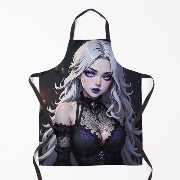 Item preview, Hot Halloween Anime Babe Goth Mommy Waifu Woman designed and sold by Your New Fixation.