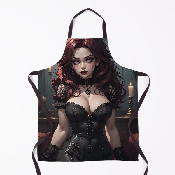 Item preview, Hot Halloween Anime Babe Goth Mommy Waifu Woman designed and sold by Your New Fixation.