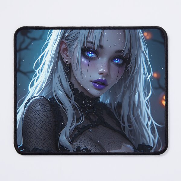 Item preview, Hot Halloween Anime Babe Goth Mommy Waifu Woman designed and sold by Your New Fixation.
