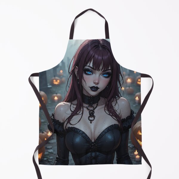 Item preview, Hot Halloween Anime Babe Goth Mommy Waifu Woman designed and sold by Your New Fixation.
