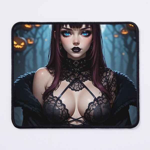 Item preview, Hot Halloween Anime Babe Goth Mommy Waifu Woman designed and sold by Your New Fixation.