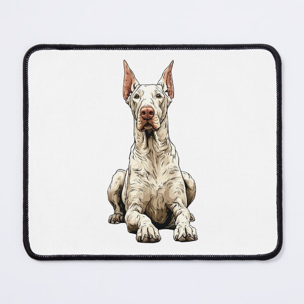 Item preview, White Doberman Pinscher Dog Illustration designed and sold by whyitsme.