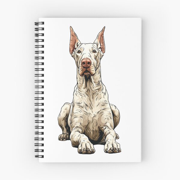 Item preview, White Doberman Pinscher Dog Illustration designed and sold by whyitsme.