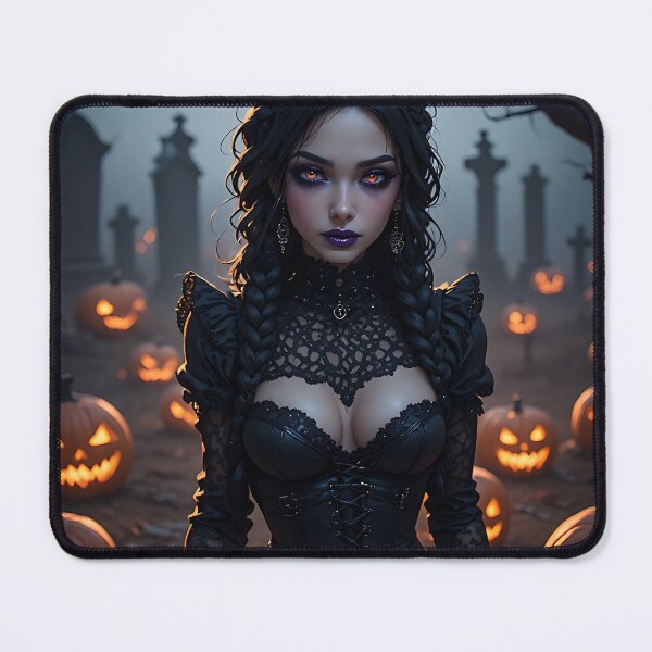 Item preview, Hot Halloween Anime Babe Goth Mommy Waifu Woman designed and sold by Your New Fixation.