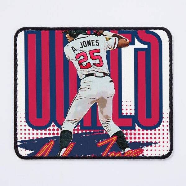 Item preview, Andruw Jones Baseball Art - Iconic Swing With Jersey 25 designed and sold by LindaStrawn9.