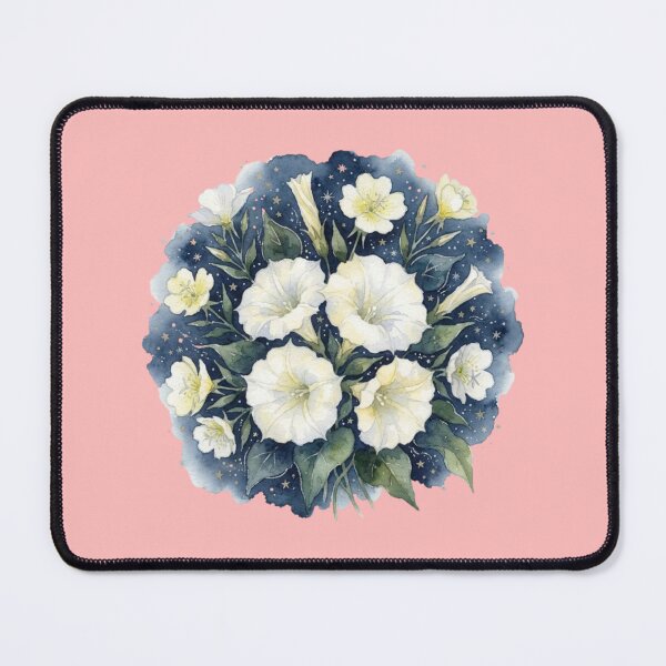 Item preview, Magical Midnight Moonflower Botanical Watercolor Art designed and sold by bvdesignart.