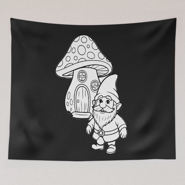 Item preview, Gnome & Mushroom House designed and sold by ViaARTfactory.