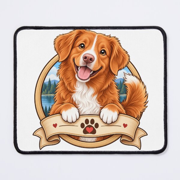 Item preview, Happy Nova Scotia Retriever designed and sold by syotos-ai.
