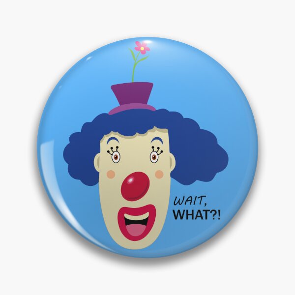 Item preview, Funny and surprised clown designed and sold by abichuelaart.