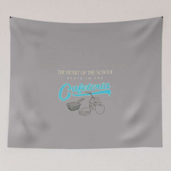 Item preview, Cafetería Corazón de la Escuela Almuerzo Retro-3 designed and sold by EduardHorn.