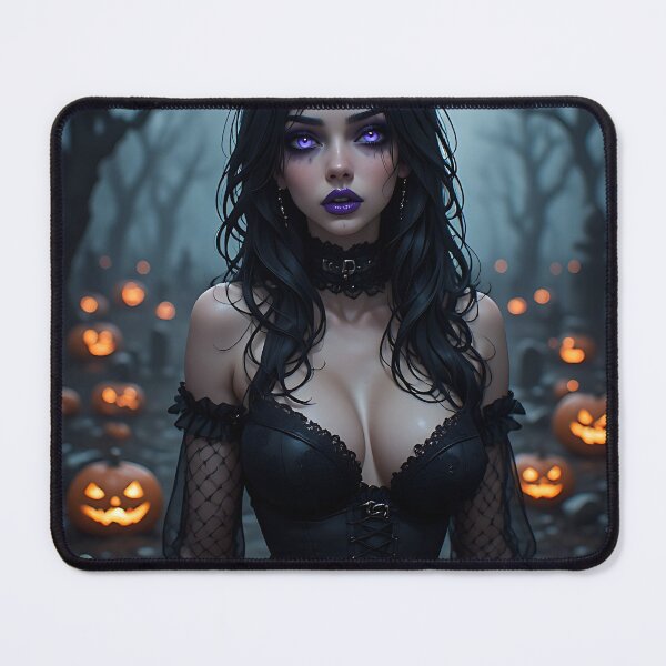 Item preview, Hot Halloween Anime Babe Goth Mommy Waifu Woman designed and sold by Your New Fixation.