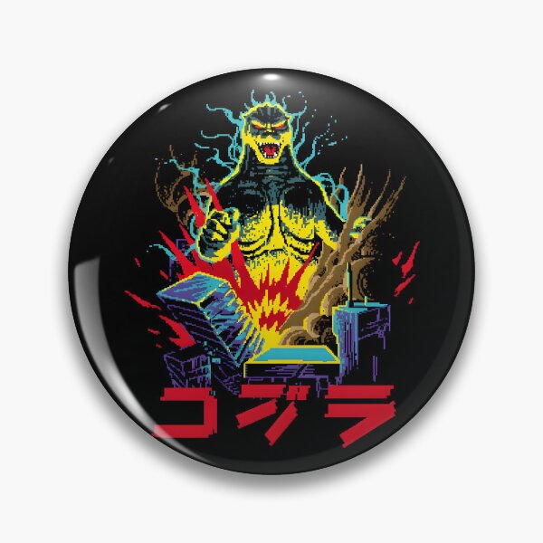 Item preview, Gojira Minus Zero 8 Bit Version Retro Monsters Vintage Fan Art designed and sold by NowakDreams.