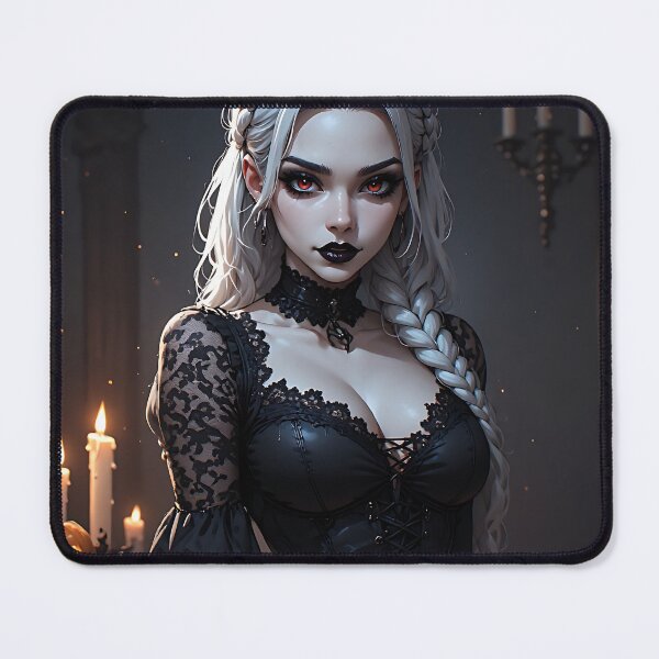 Item preview, Hot Halloween Anime Babe Goth Mommy Waifu Woman designed and sold by Your New Fixation.