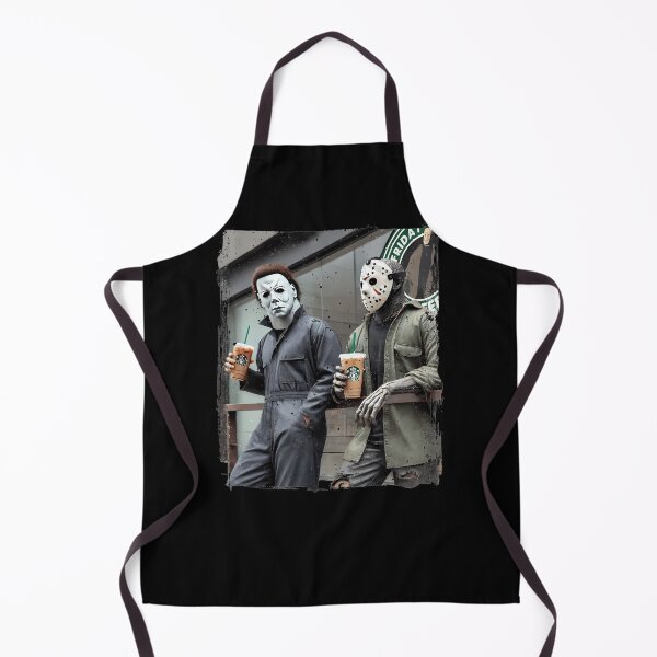 Item preview, Funny Slasher Villains Coffee Break Autumn Parody designed and sold by ThomasLWilson.