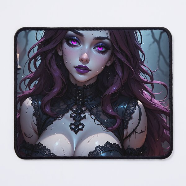 Item preview, Hot Halloween Anime Babe Goth Mommy Waifu Woman designed and sold by Your New Fixation.