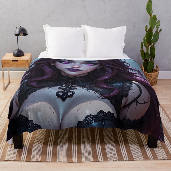 Item preview, Hot Halloween Anime Babe Goth Mommy Waifu Woman designed and sold by Your New Fixation.