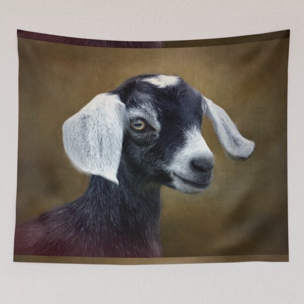Item preview, Goat with a Curious Expression designed and sold by Savannah Gibbs.