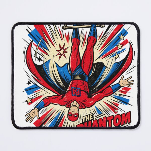Item preview, The Phantom Acrobat – Vintage Retro Comic Action Graphic designed and sold by mrworld000.