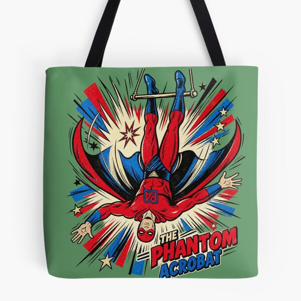 Item preview, The Phantom Acrobat – Vintage Retro Comic Action Graphic  designed and sold by mrworld000.