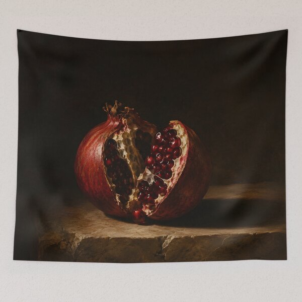 Item preview, Pomegranate Dark Still Life Fine Art designed and sold by GutyzDesignsES.