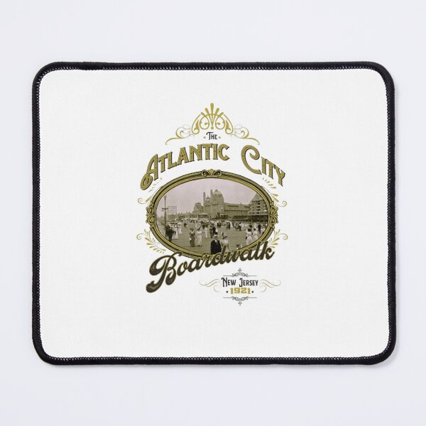 Item preview, Vintage Atlantic City Boardwalk Historic Travel Poster designed and sold by fundingholding.