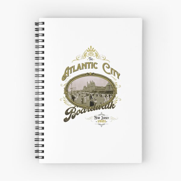 Item preview, Vintage Atlantic City Boardwalk Historic Travel Poster designed and sold by fundingholding.