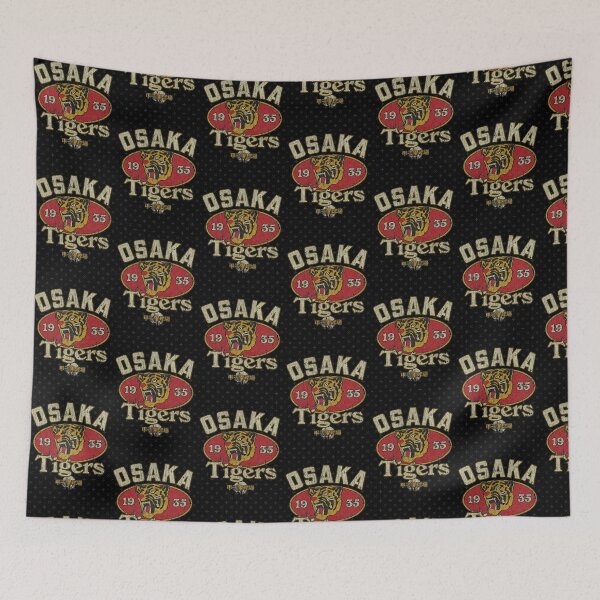 Item preview, Distressed Retro Osaka Tiger Sports Badge Art designed and sold by ThomasLWilson.
