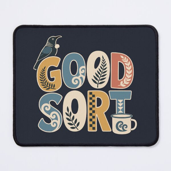 Item preview, Good Sort Retro Kiwiana T-Shirt – New Zealand Tui Folk Typography Design designed and sold by MvuuStudio.