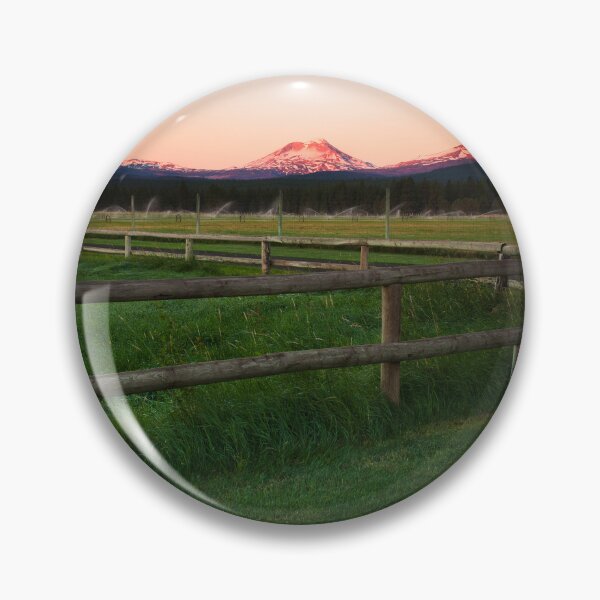Item preview, Mountain Sunrise Over Pasture Fence designed and sold by jklune.