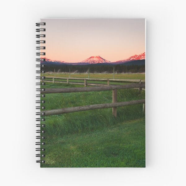 Item preview, Mountain Sunrise Over Pasture Fence designed and sold by jklune.