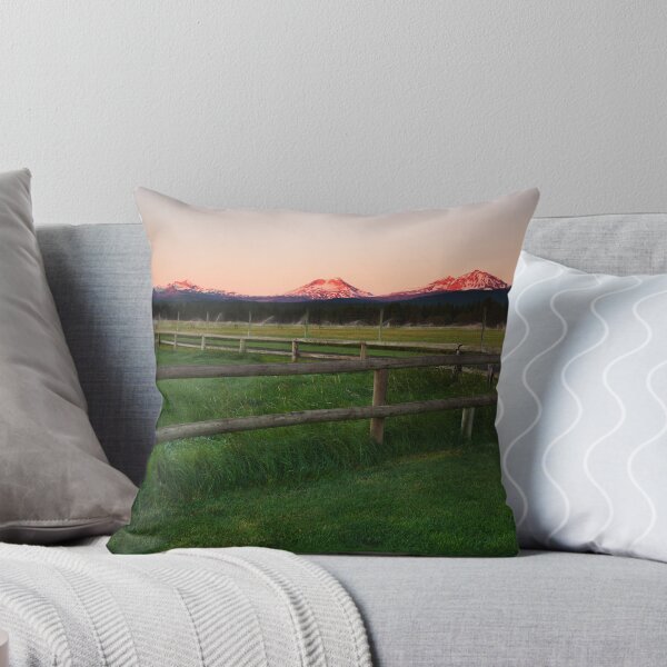 Item preview, Mountain Sunrise Over Pasture Fence designed and sold by jklune.