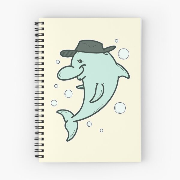 Item preview, Dolphin in hat designed and sold by Stippledoo.