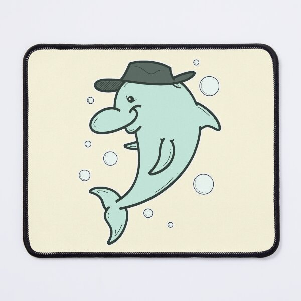 Item preview, Dolphin in hat designed and sold by Stippledoo.