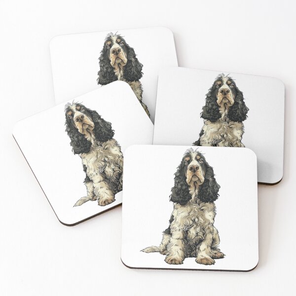 Item preview, Tricolor English Springer Spaniel Dog Illustration designed and sold by whyitsme.