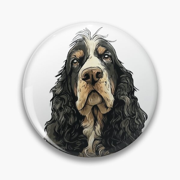 Item preview, Tricolor English Springer Spaniel Dog Illustration designed and sold by whyitsme.