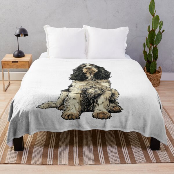 Item preview, Tricolor English Springer Spaniel Dog Illustration designed and sold by whyitsme.