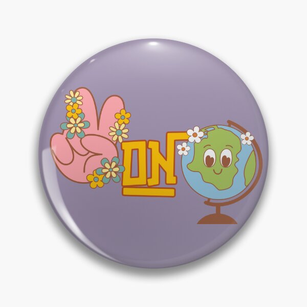 Item preview, Peace on Earth Peace Sign and Globe Groovy Flowers Retro Christmas designed and sold by Neeshki.