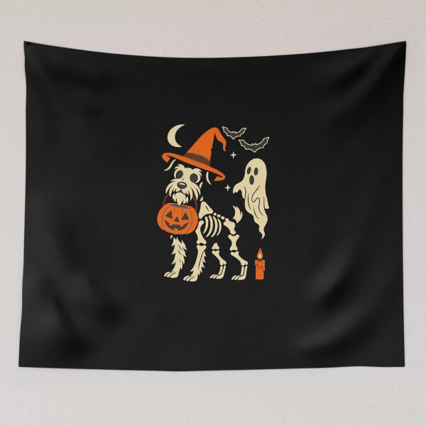 Item preview, Halloween Schnauzer Skeleton Dog designed and sold by CrinoSwice.