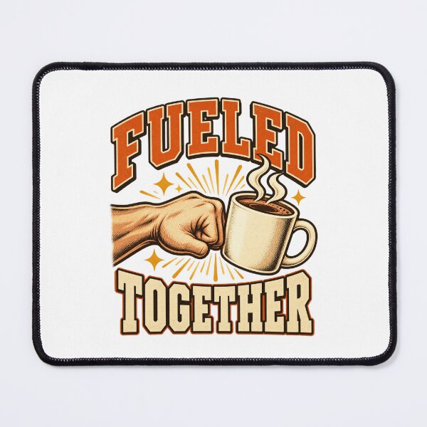 Item preview, Fueled Together Coffee Fist Bump Funny Morning Energy Caffeine Art designed and sold by ParkerDuerson.