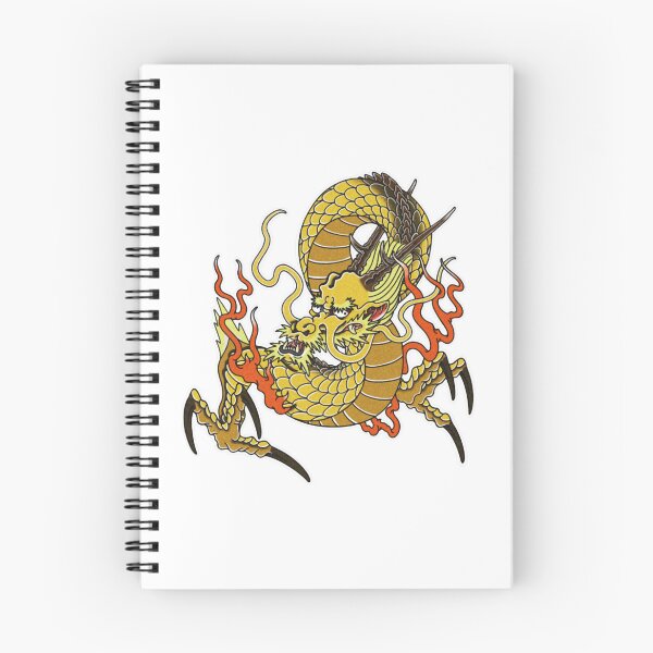 Item preview, Golden Dragon Traditional Eastern Fire Creature Graphic designed and sold by Bombstudios.